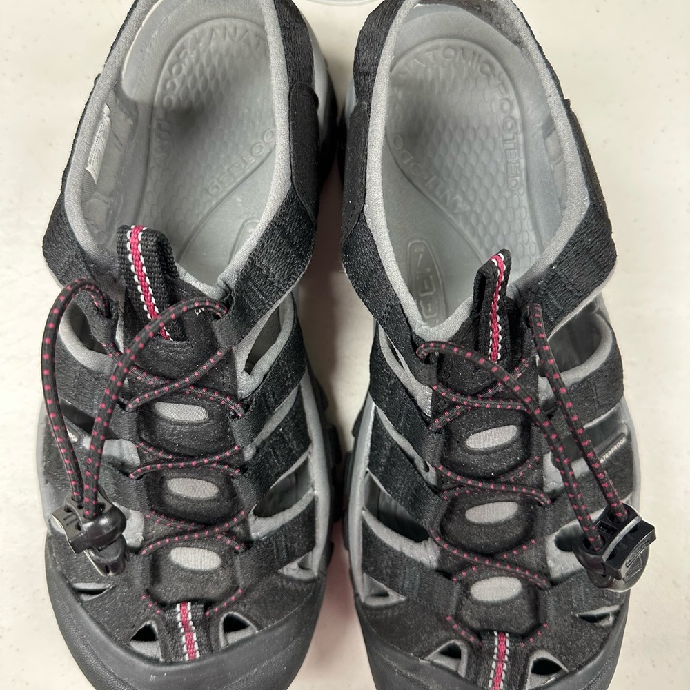 Women's Black and Gray Keen Sandals